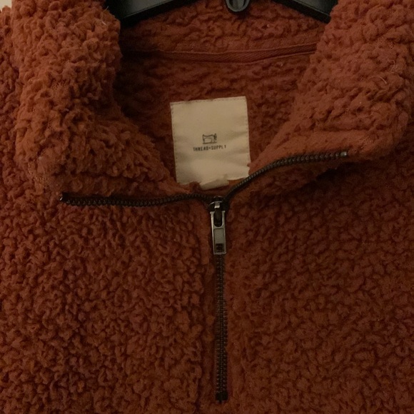 Thread & Supply Sz S Burnt Orange Pullover Excellent Condition - Picture 2 of 3